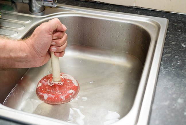 tub drain and kitchen sink clogged